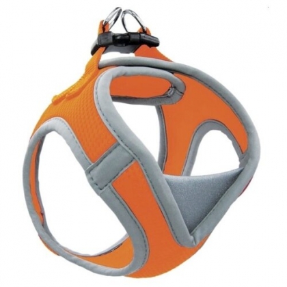 Мягкая шлейка-жилетка нейлоновая оранжевая S, обхват груди 360-410мм, Triol