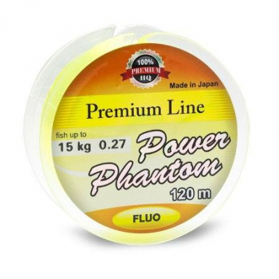 Леска Power Phantom Premim Line FLUO YELLOW 120 m