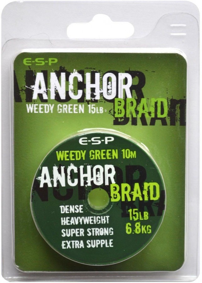 Поводковый материал ANCHOR BRAID - Weed Green 10 m