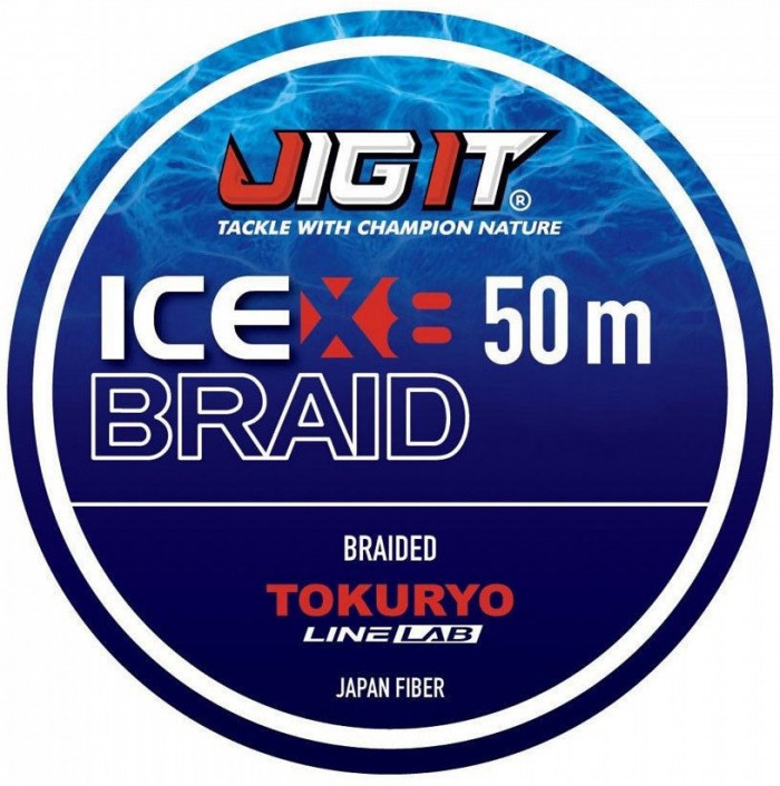 Плетеный шнур Jig It x Tokuryo Ice Braid X 8 Blue 50m