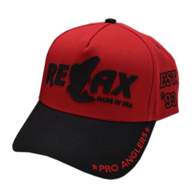 Фирменная кепка Relax (красно-черная) CRB25