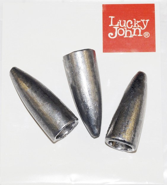 Груза Lucky John BULLET для техасской и каролинской оснастки 3шт