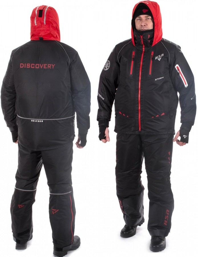 Костюм-поплавок мужской д/с "DISCOVERY" -20 красный