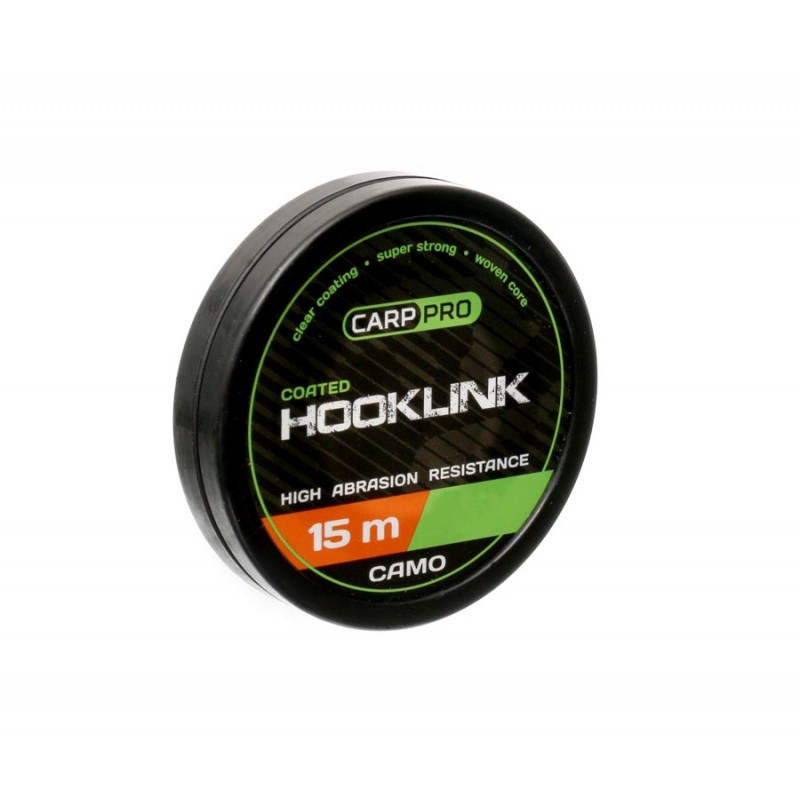 CARP PRO Поводковый материал Soft Coated Hooklink Camo 15м