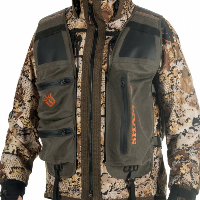 Жилет мужской разгрузочный с рюкзаком "TRACKER II", ISLANDIYA оливковый/ OLIVE