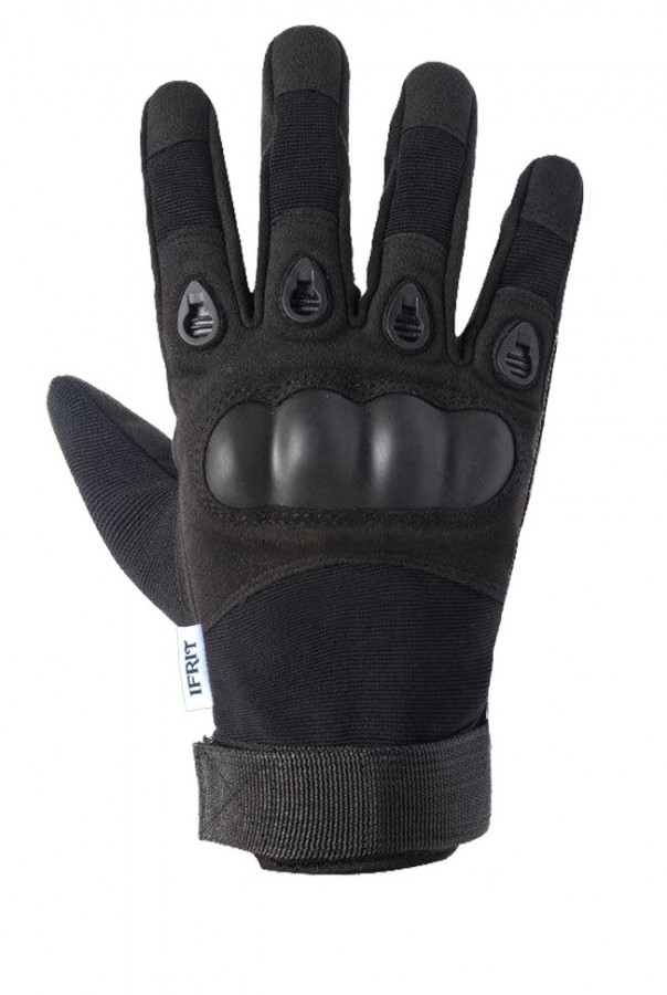 Перчатки тактические Альфа 2 с пальцами (черные)
