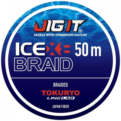 Плетеный шнур Jig It x Tokuryo Ice Braid X 8 Blue 50m