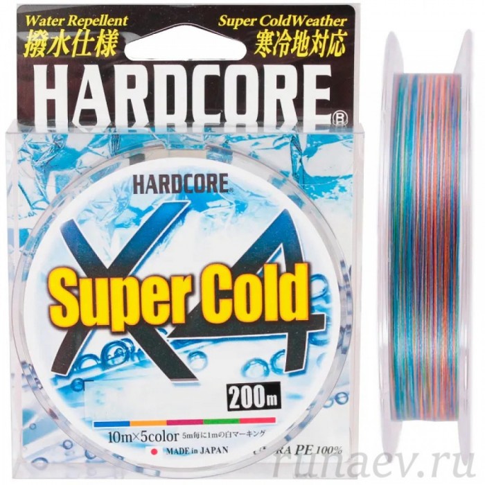 Плетеный Шнур Duel PE Hardcore Super Cold X4 200м