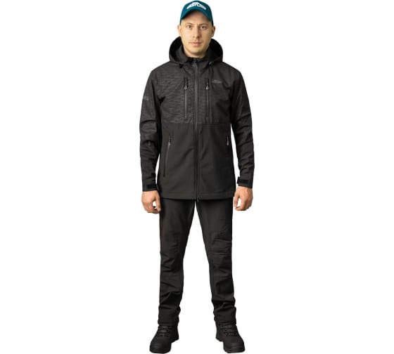 Костюм Bering (Беринг) (софт-шелл, черный) GRAYLING