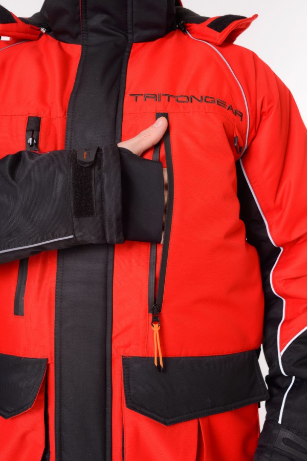 Костюм "YAKUTIYA PRO" -50 ПК (Таслан, Красно-серый) TRITON