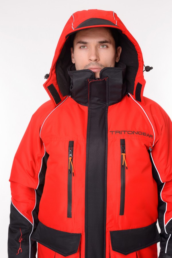 Костюм "YAKUTIYA PRO" -50 ПК (Таслан, Красно-серый) TRITON