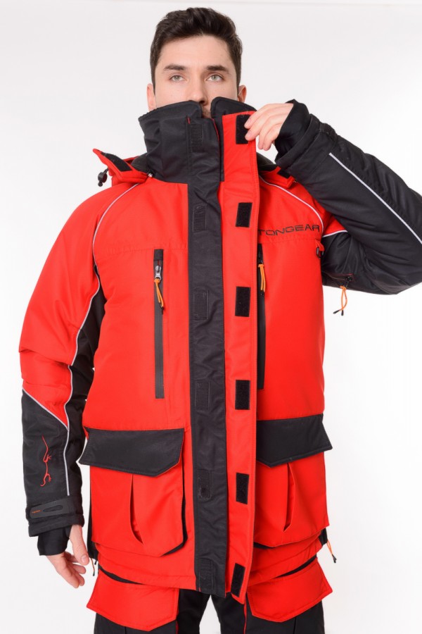 Костюм "YAKUTIYA PRO" -50 ПК (Таслан, Красно-серый) TRITON