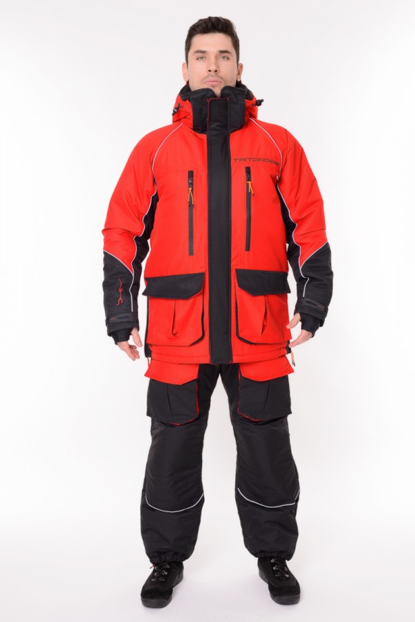 Костюм "YAKUTIYA PRO" -50 ПК (Таслан, Красно-серый) TRITON