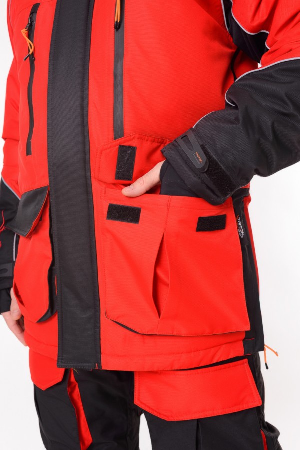 Костюм "YAKUTIYA PRO" -50 ПК (Таслан, Красно-серый) TRITON