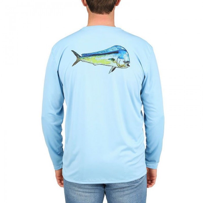 Термофутболка Simms Solar Tech Tee (Dorado Faded Denim)