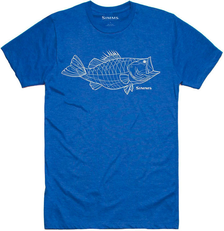 Футболка Simms Bass Line T-Shirt, Royal Heather