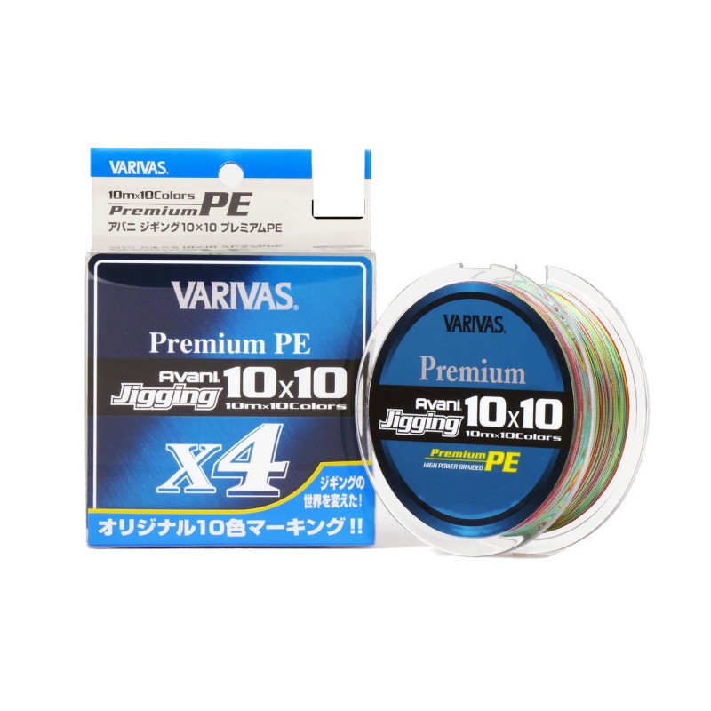 Плетеный шнур Varivas Avani Jigging 10x10 Premium PE x4 200m