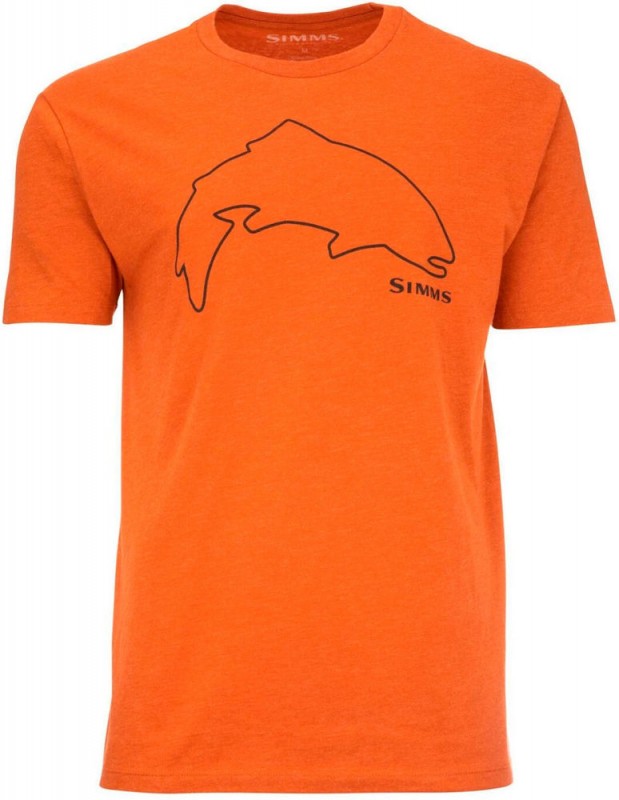 Футболка Simms Trout Outline T-Shirt
