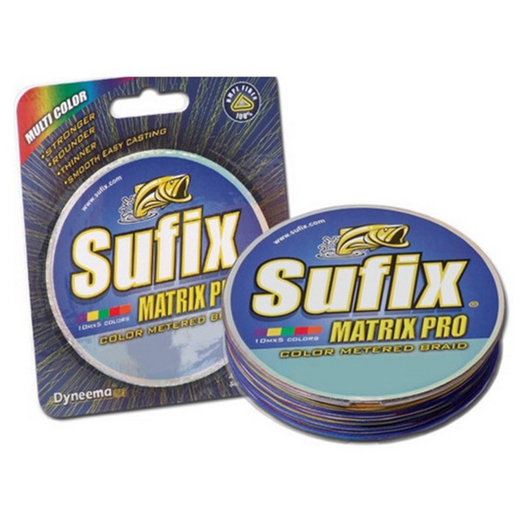 Леска плетеная SUFIX Matrix Pro x6 разноцвет. 100 м