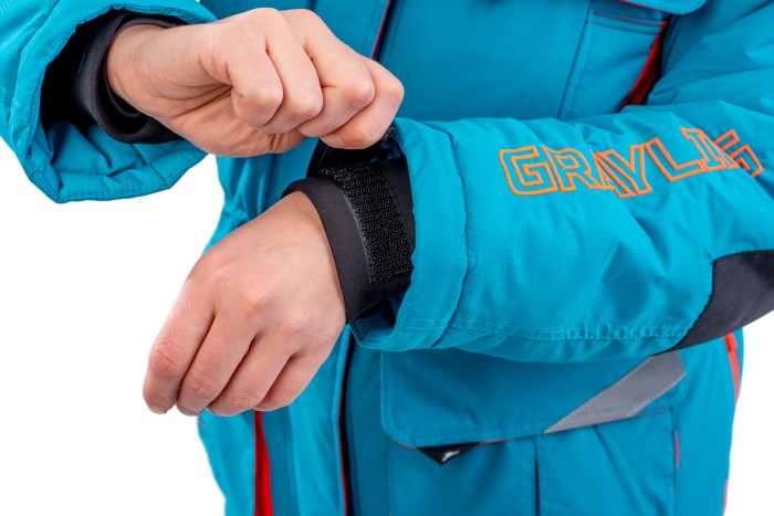 Женский костюм для рыбалки GRAYLING Камчатка, зимний, бирюзово-оранжевый