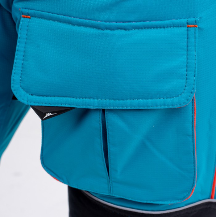 Женский костюм для рыбалки GRAYLING Камчатка, зимний, бирюзово-оранжевый