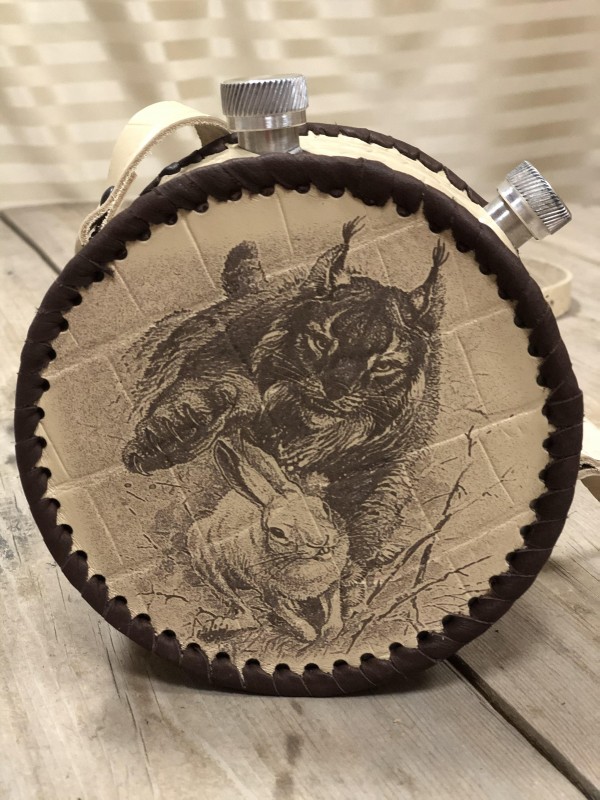 Фляжка в чехле круглая 1л. (ИП Семина)