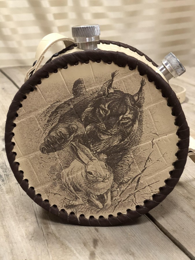 Фляжка в чехле круглая 1л. (ИП Семина)