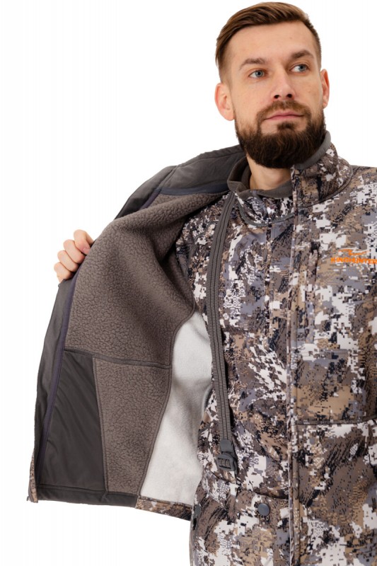 Куртка флисовая King Hunter JACKET (Camo Snow )