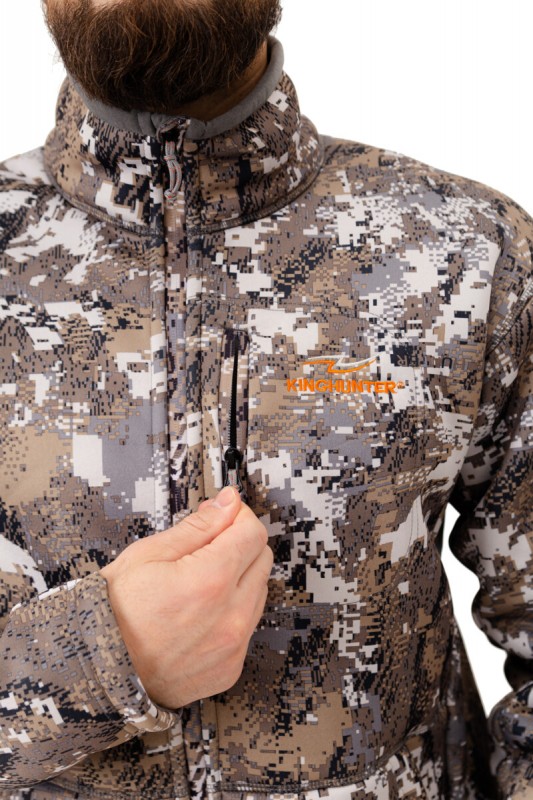 Куртка флисовая King Hunter JACKET (Camo Snow )