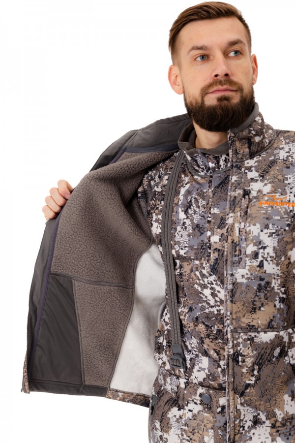 Куртка флисовая King Hunter JACKET (Camo Snow )