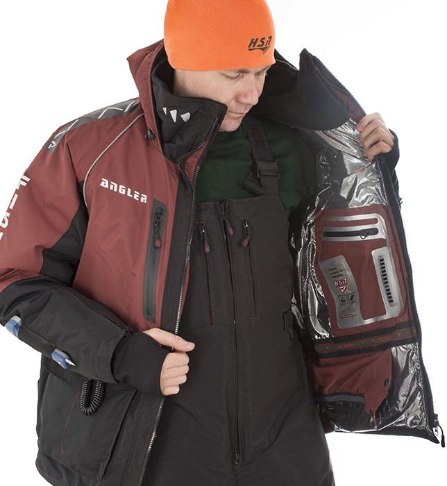 Костюм-поплавок зимний мужской "RESCUER VI", HARDGUARD, махагон