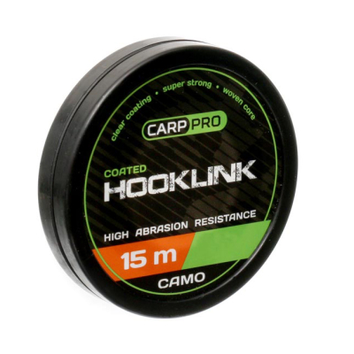 CARP PRO Поводковый материал Soft Coated Hooklink Camo 15м