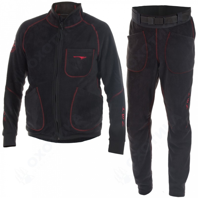 Костюм мужской Stalker-380, флис черный