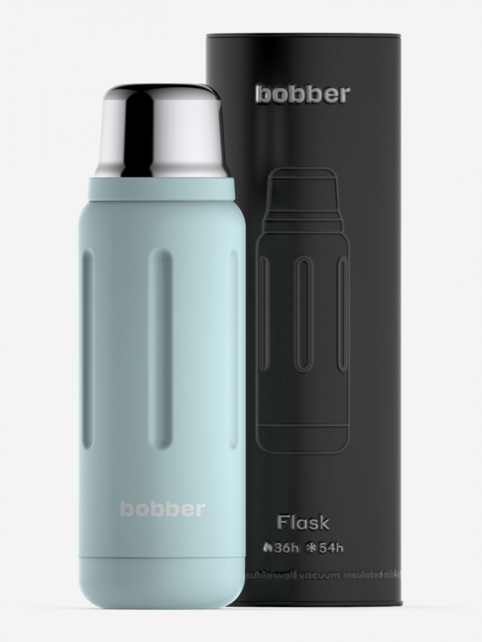 Термос для напитков, вакуумный, бытовой, тм "bobber". Объем 770 мл. Артикул Flask-770 Light Blue