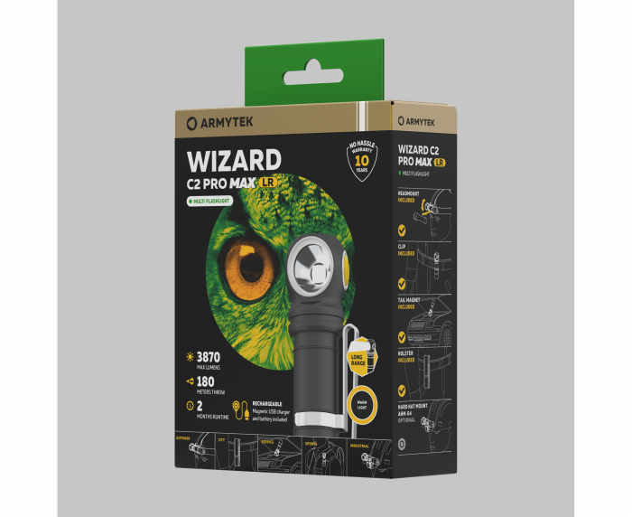 Фонарь Armytek Wizard C2 Pro Max LR Теплый
