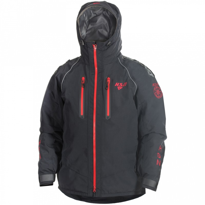 Костюм мужской демисезонный "STALKER II", hardguard, черный (красн. молнии)