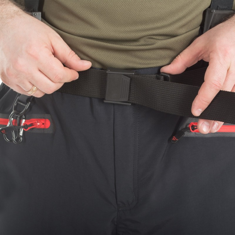 Костюм мужской демисезонный "STALKER II", hardguard, черный (красн. молнии)