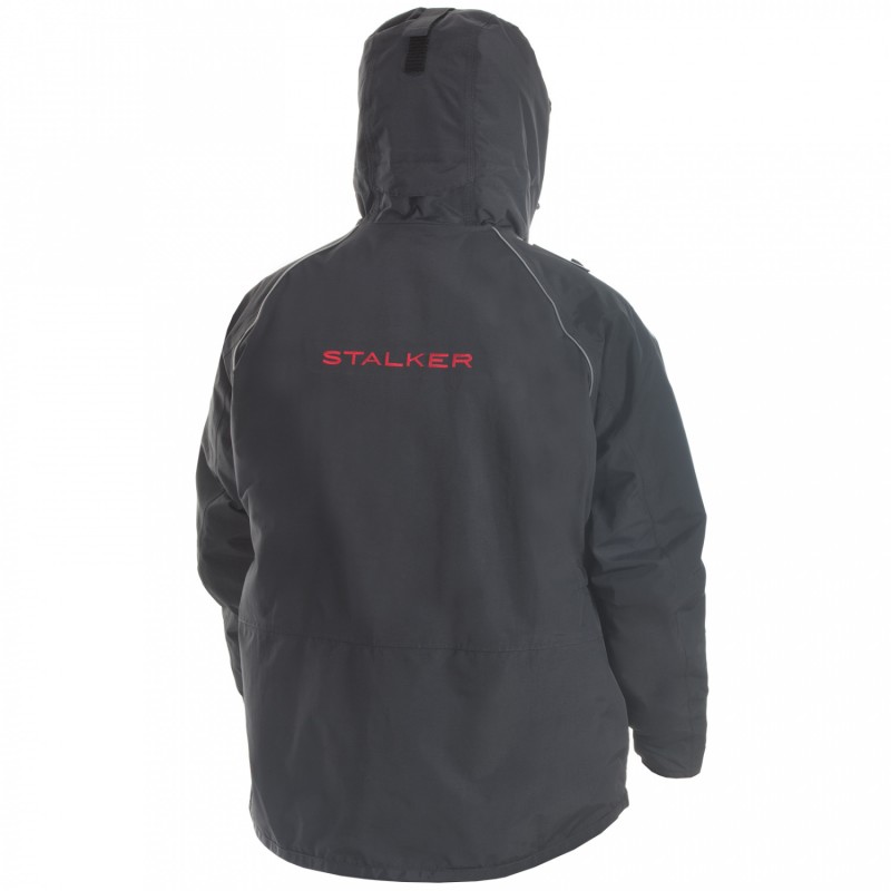 Костюм мужской демисезонный "STALKER II", hardguard, черный (красн. молнии)