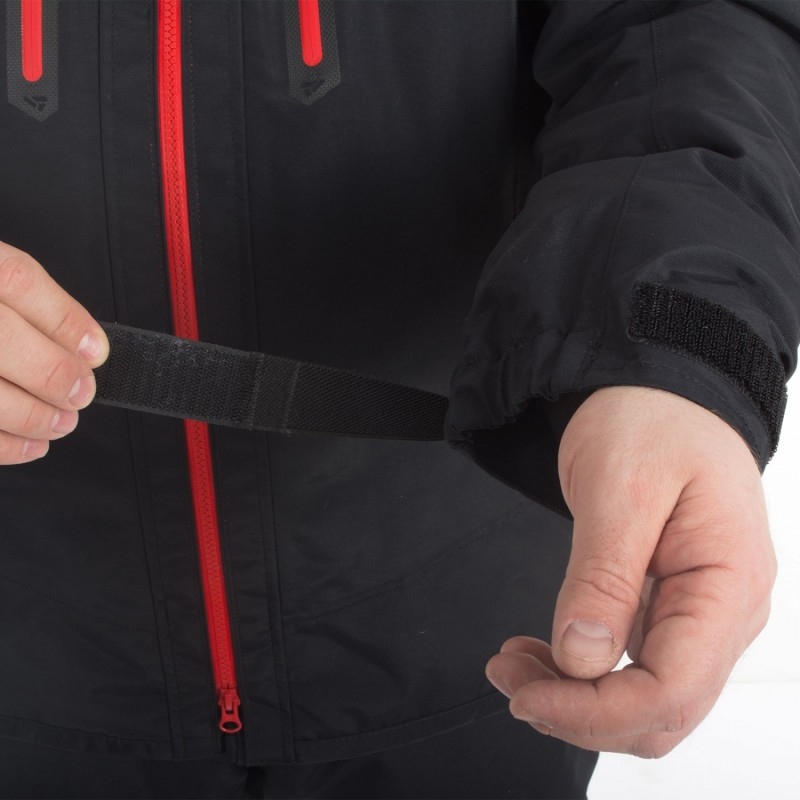 Костюм мужской демисезонный "STALKER II", hardguard, черный (красн. молнии)