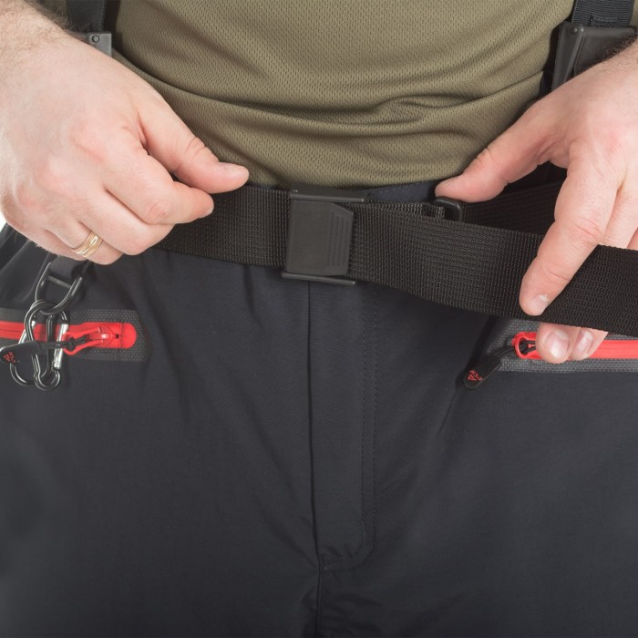 Костюм мужской демисезонный "STALKER II", hardguard, черный (красн. молнии)