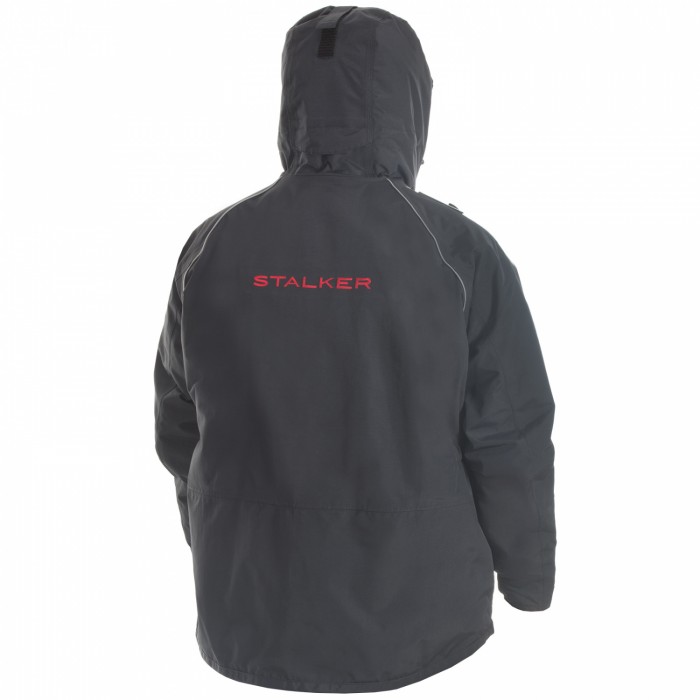 Костюм мужской демисезонный "STALKER II", hardguard, черный (красн. молнии)