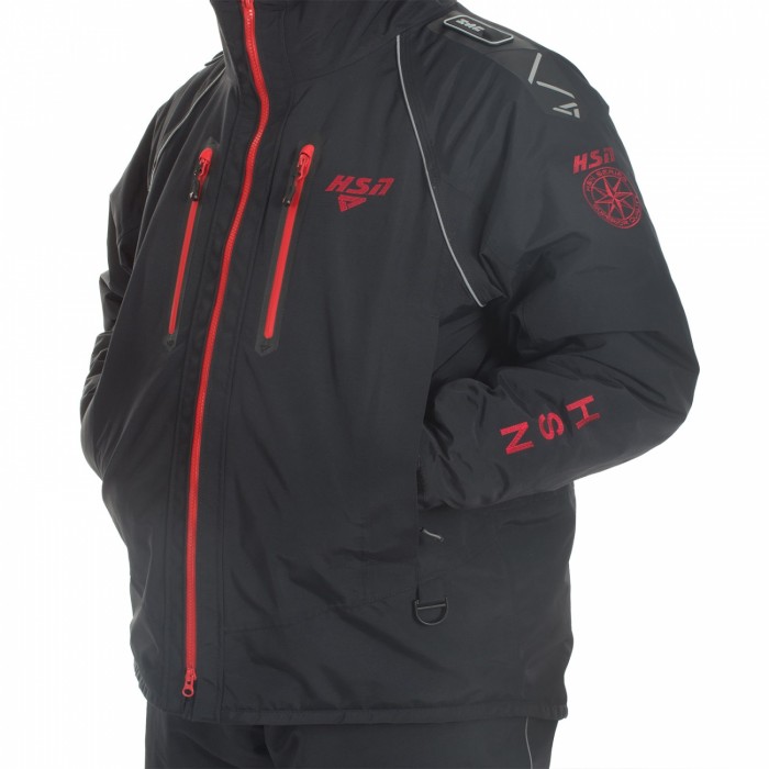 Костюм мужской демисезонный "STALKER II", hardguard, черный (красн. молнии)