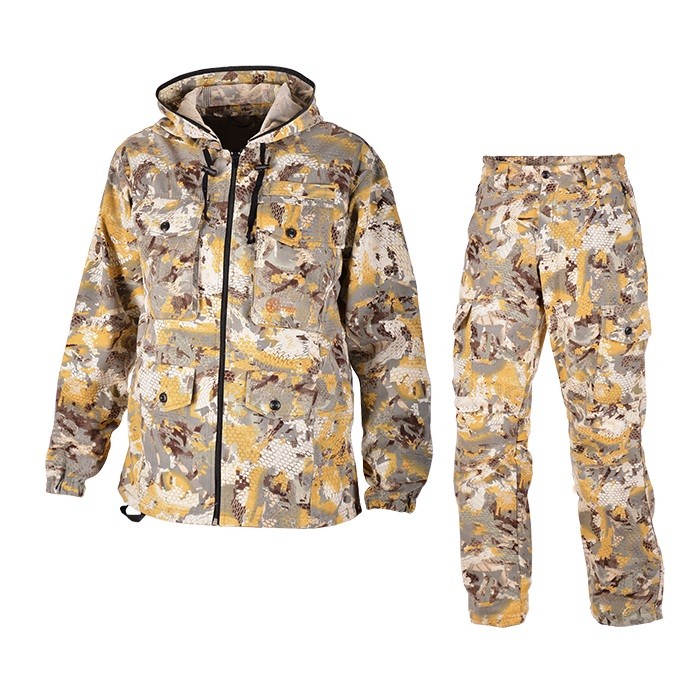 Костюм мужской летний "Кречет", twill, соты бело-желт.