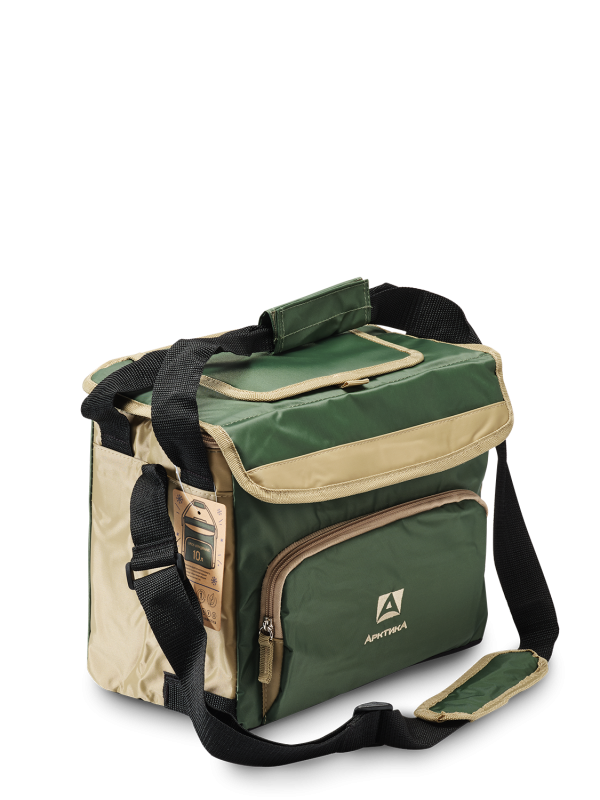 Сумка-холодильник, классическая, тм "Арктика", 10 л, арт.3001-10, болотная