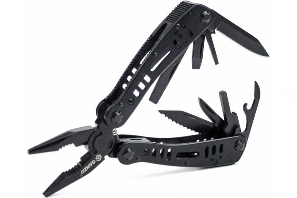 Мультитул Ganzo 105*193мм, 22 предм., черный (G103)