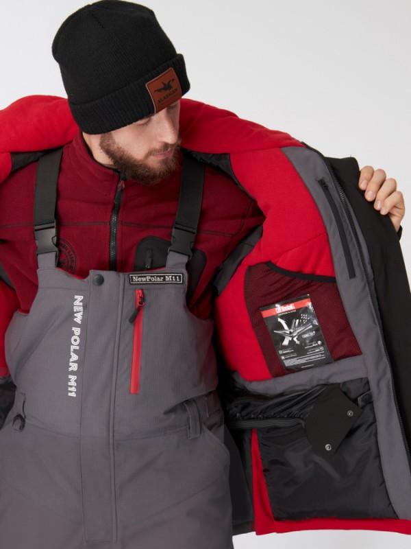Костюм зимний Alaskan NewPolar M11 красн/сер/черн