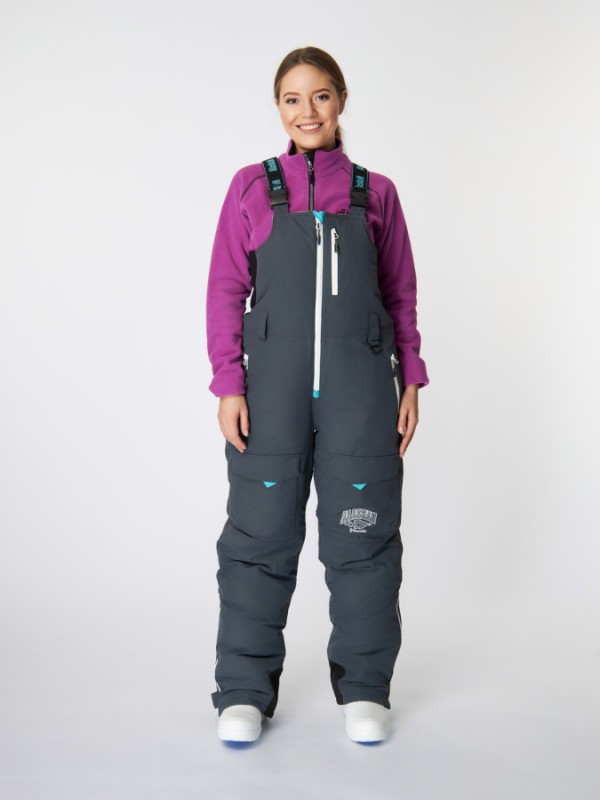 Костюм зимний Alaskan Vanda жен. бел/голуб/сер (куртка+полукомбинезон)