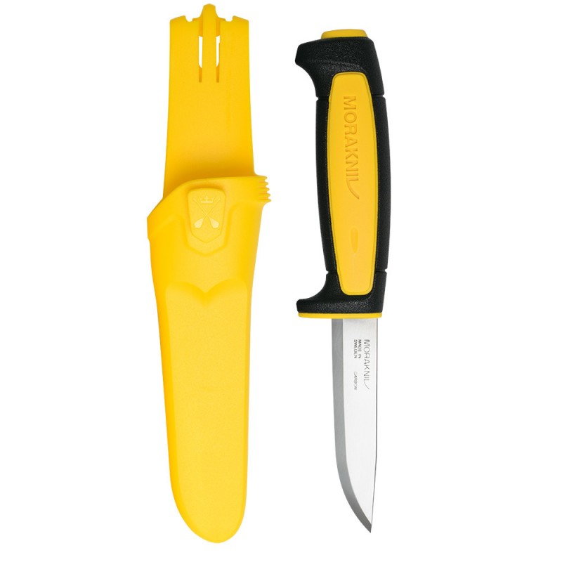 Нож туристический Morakniv Basic 511,2020, black/Yellow углер.сталь (черно-желтый)