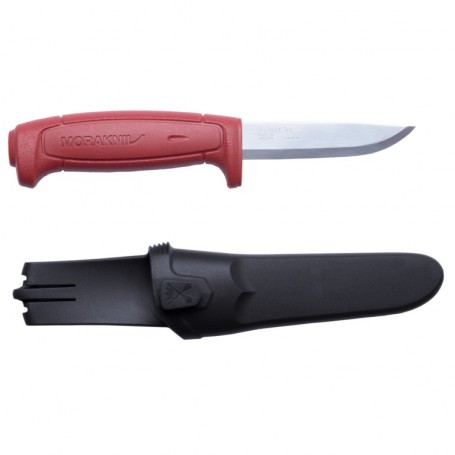 Нож туристический Morakniv Basic 511 углер.сталь (Красный)