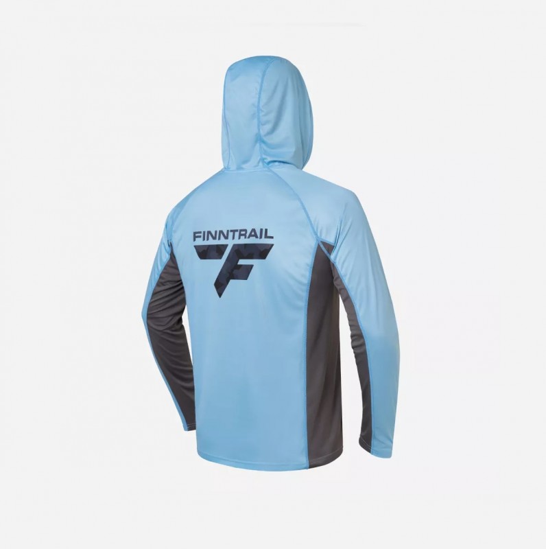 Лонгслив мужской Wave Big Logo 6614 LightBlue